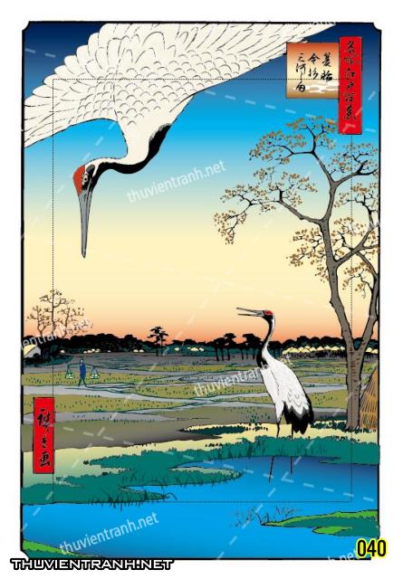 Tranh phong cảnh -Tranh dán tường Nhật Bản-040 - Tranh tường chất lượng cao
